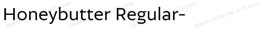 Honeybutter Regular字体转换